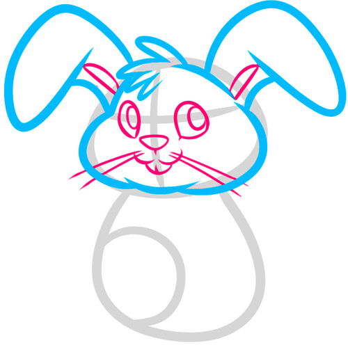 Как нарисовать пасхального кролика 4