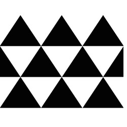 Контрастная карточка Чёрные треугольники