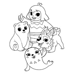 Герои сериала Умка