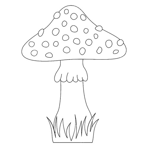 Раскраска Ядовитый мухомор