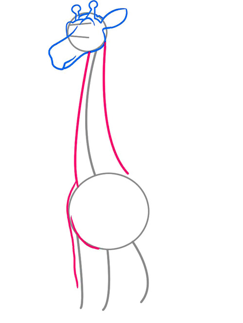 Как нарисовать жирафа 3