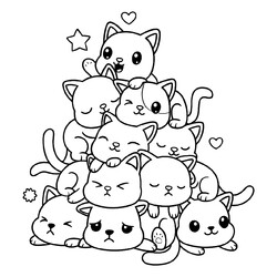 Гора из котят