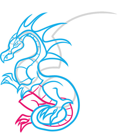 Как нарисовать дракона 6