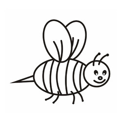 Раскраска Пчелка