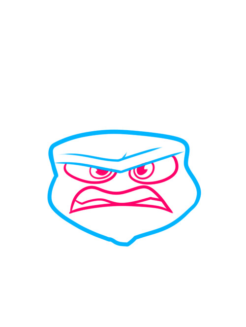 Как нарисовать эмоцию Гнев 3