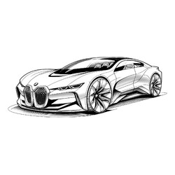 Раскраска BMW Vision Next 100 Concept