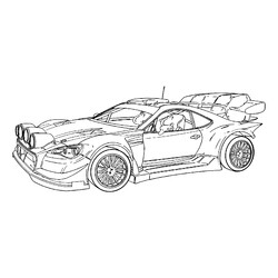Раскраска Subaru BRZ концепт