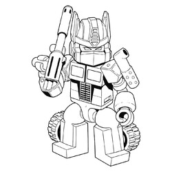Раскраска Лего трансформер