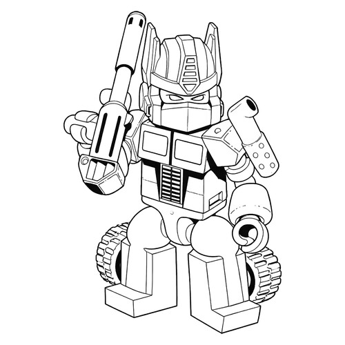Раскраска Лего трансформер