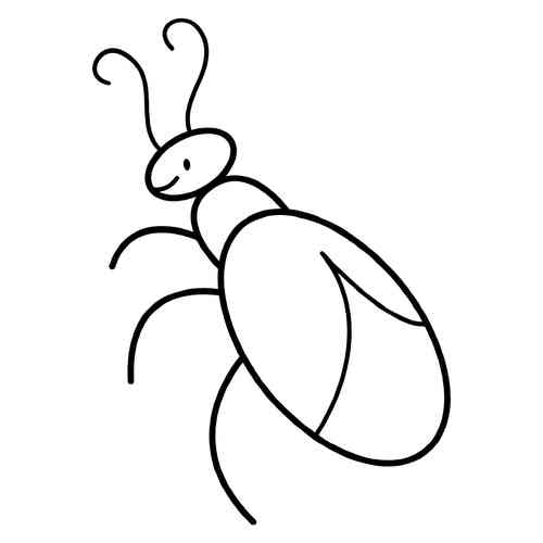 Раскраски насекомых для малышей: распечатать