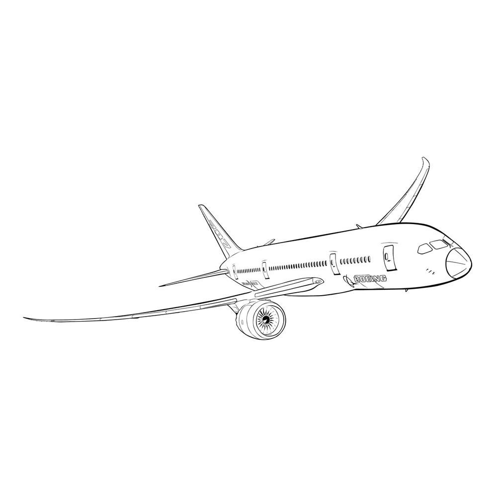 Раскраска Реактивный самолет БЕ-200 – Математические картинки