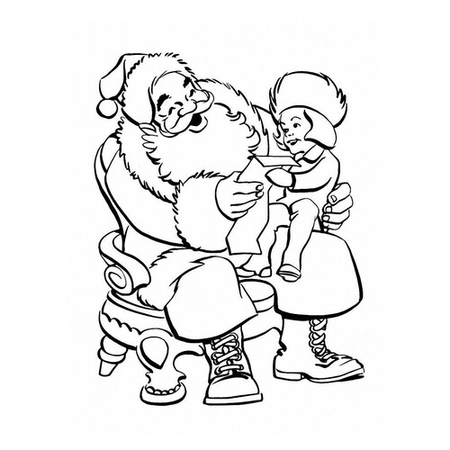 Мальчик читает стишок Деду Морозу