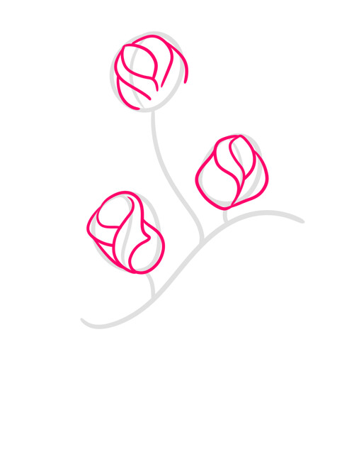 Как нарисовать букет цветов для мамы 2
