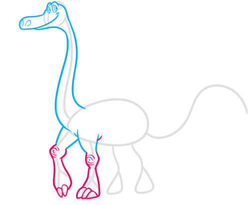 Как нарисовать динозавра Арло 5