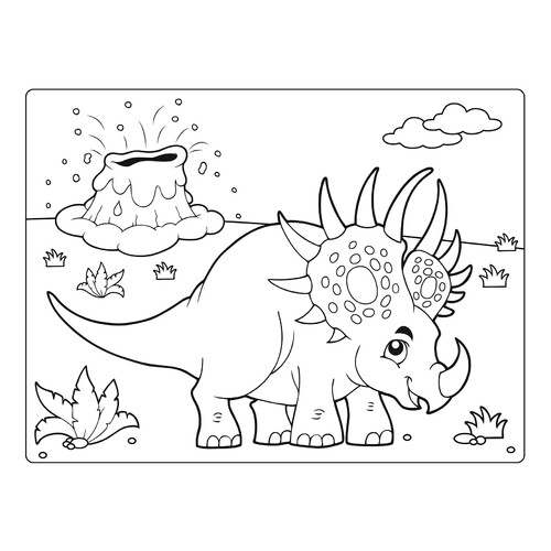 Мультяшный Стиракозавр