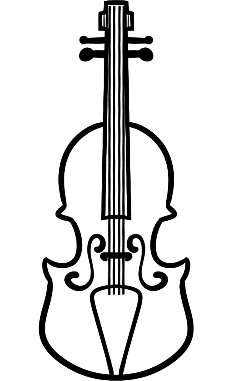 Скрипка рисунок