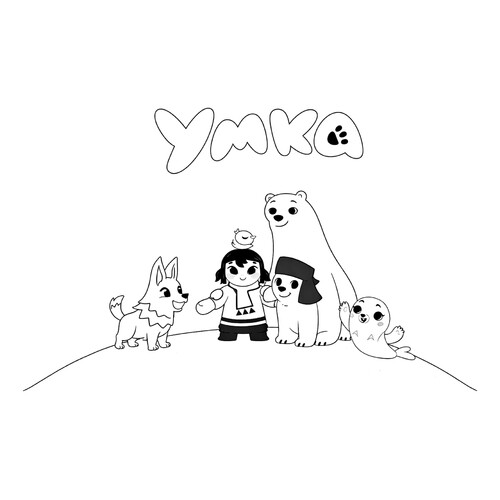 Раскраска Умка и весёлые друзья