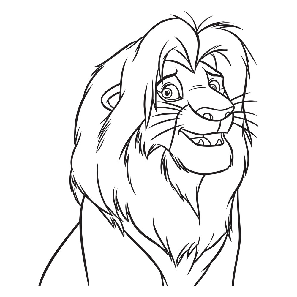 Эко-раскраска «Король Лев». Пумба
