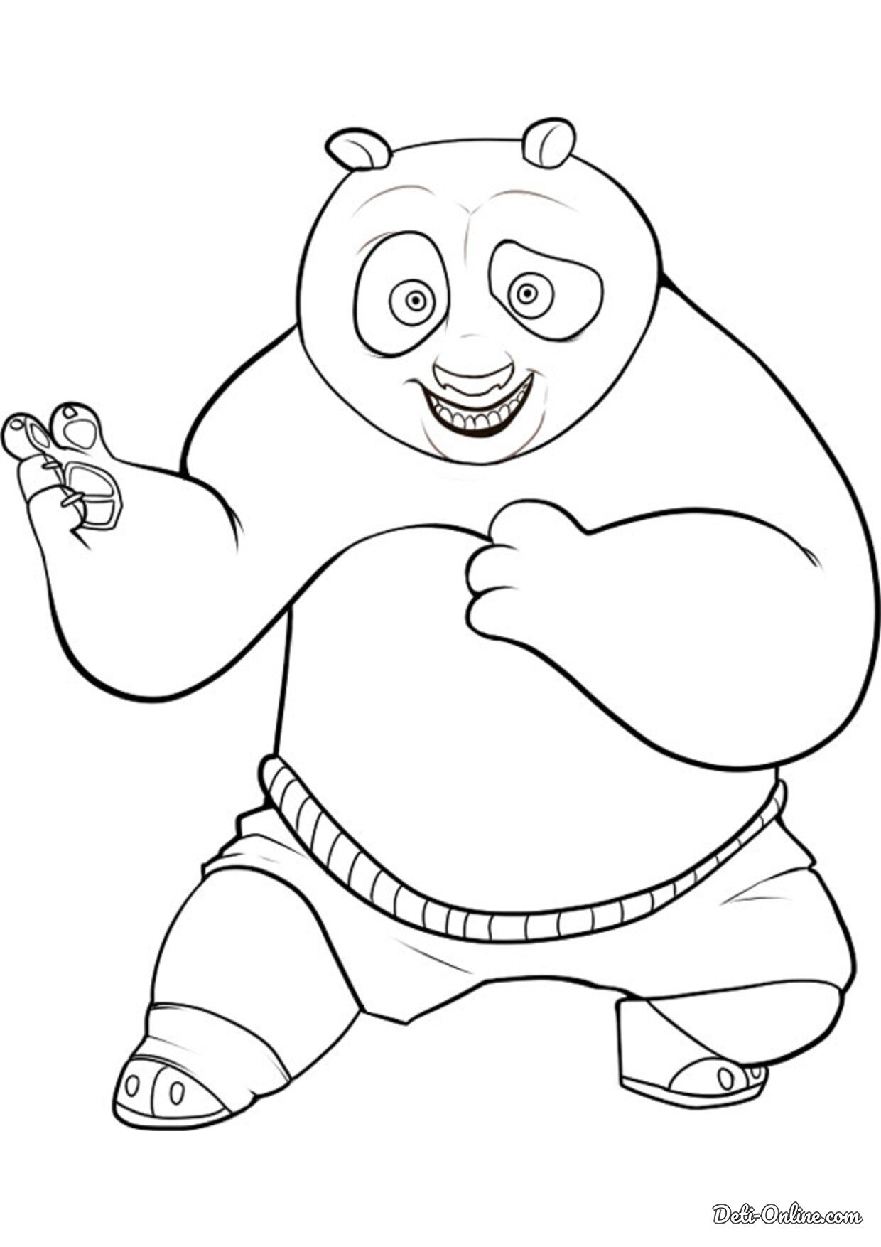 Раскраска кунг фу панда. Раскраска Панда. Панда раскраска для детей. Рисунок мультяшного героя.