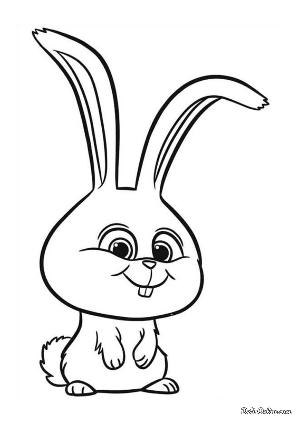 Как нарисовать кролика и раскраску кролик