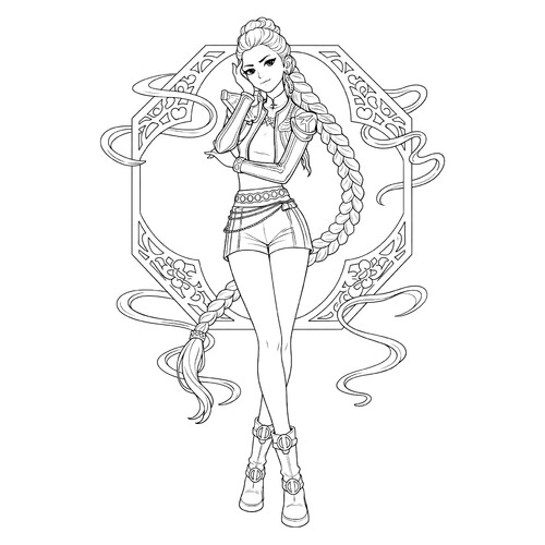 Раскраска Руми исполняет песню Золотые