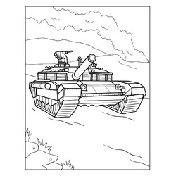 Раскраска Российский танк T-90M