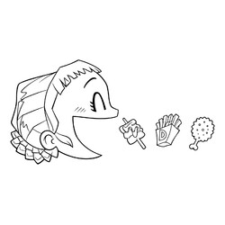 Раскраска Зои Пакман