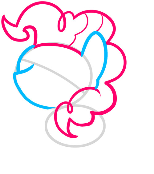 Как нарисовать пони Пинки Пай 3
