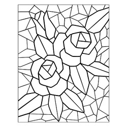 Простая мозаика с розами