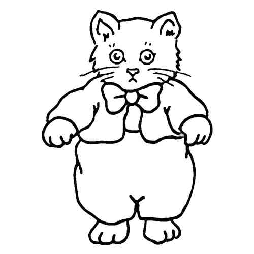 Раскраска Кот сфинкс распечатать или скачать