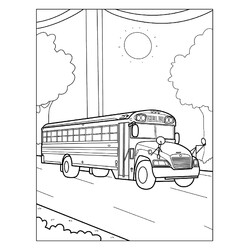 Большой школьный автобус