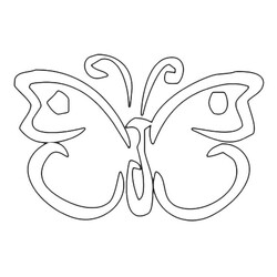 Раскраска Симметричная бабочка