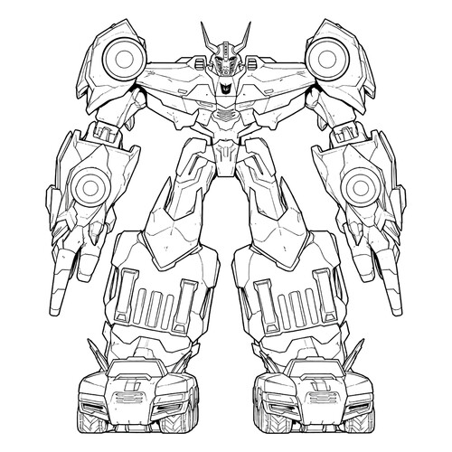 Раскраска Комбинированный трансформер