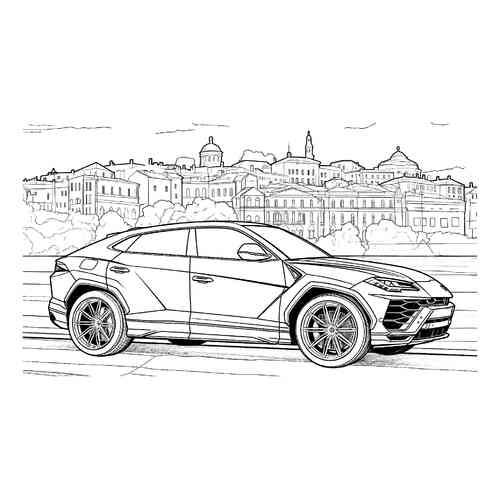 Раскраска Ламборгини Aventador | распечатать раскраски для детей