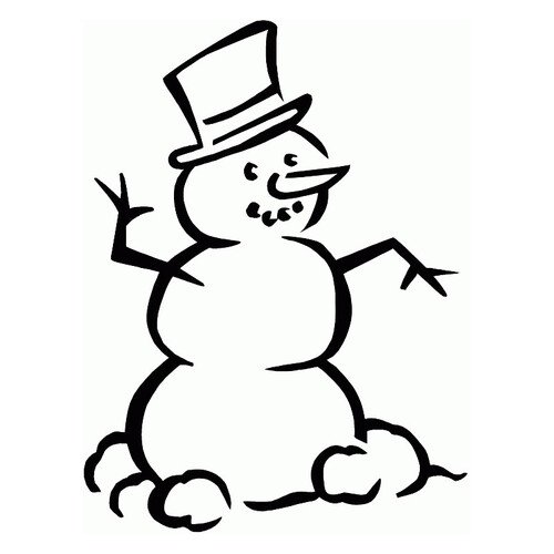 Снеговик с ручками и ножками