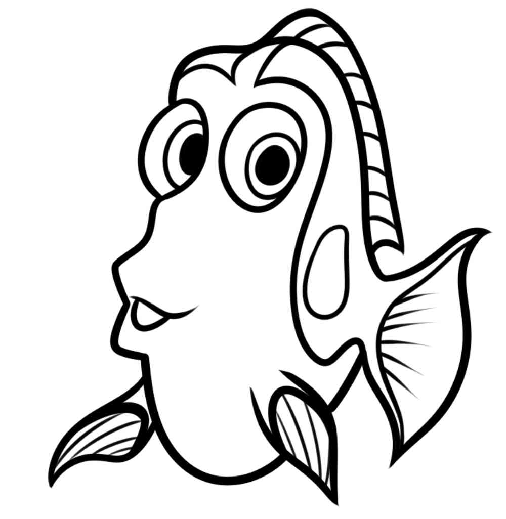 Рыбка дори нарисовать