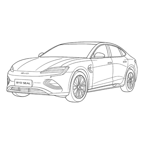Раскраска BYD Seal