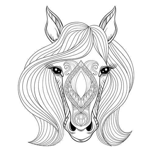 Раскраски Лошади и Пони