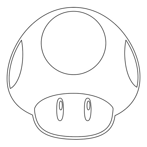 Раскраска Гриб Марио