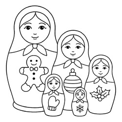 Матрёшки на Рождество