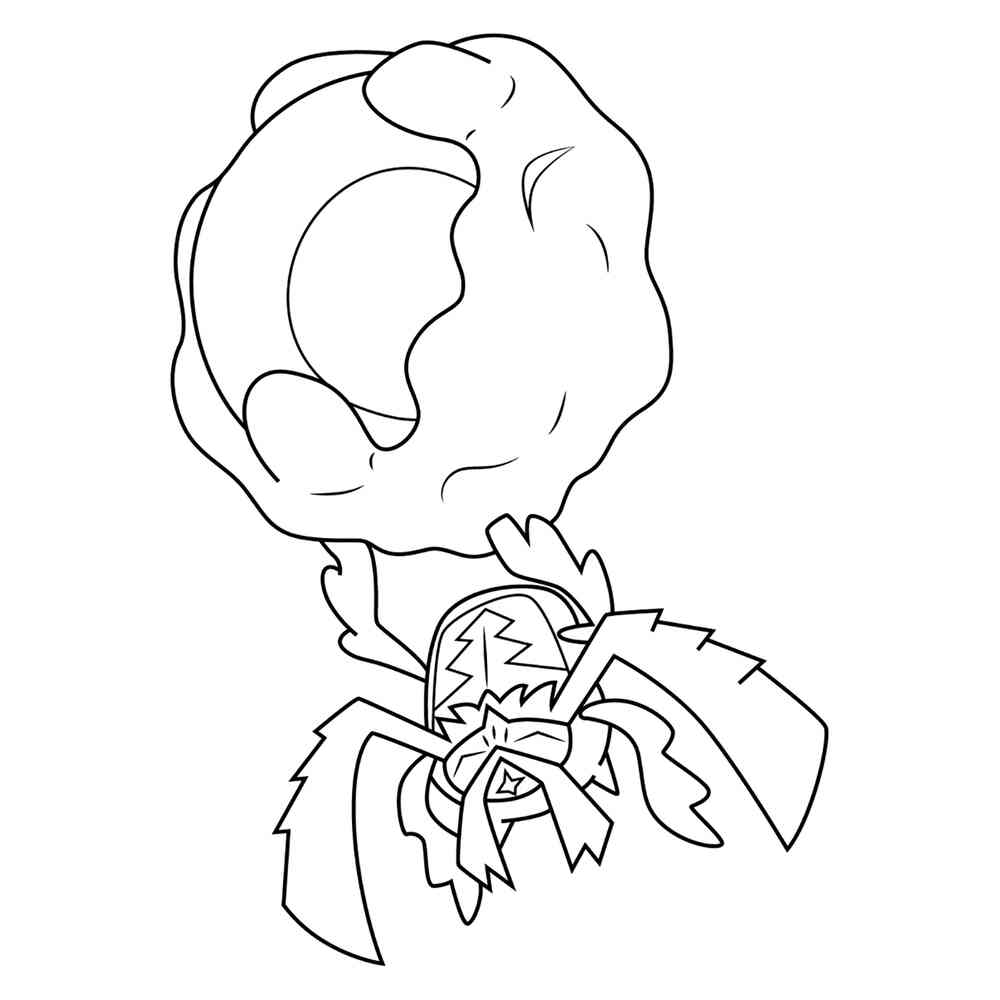 araquanid coloring page transparent png pokemon