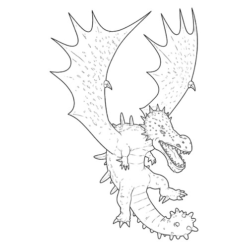 Раскраска Ветрокрыл