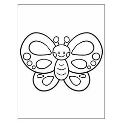 Раскраска Кавайи бабочка