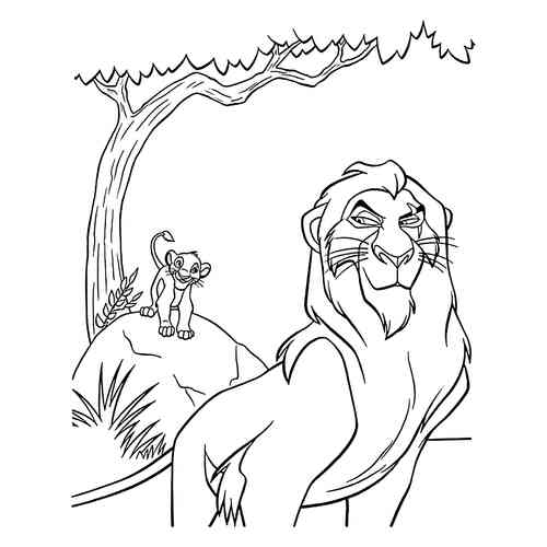 Раскраски Король Лев