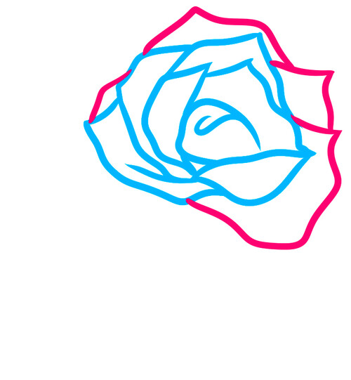 Как нарисовать бутон розы 4