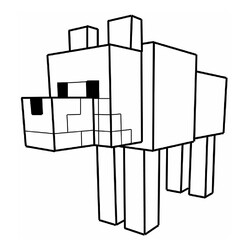 Собака из Майнкрафт