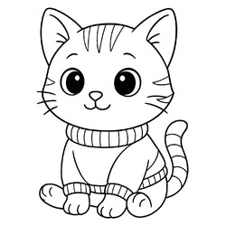 Котенок в кофточке