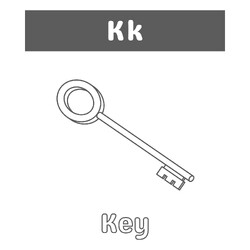 Раскраска Буква K