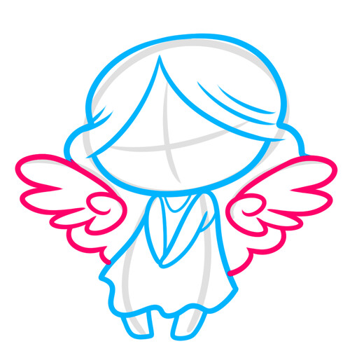 Как нарисовать ангелочка 5