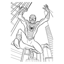 Человек паук среди небоскрёбов